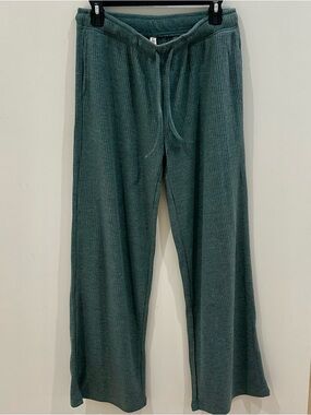 NWOT Zenana Ribbed Drawstring Lounge Pants Size L